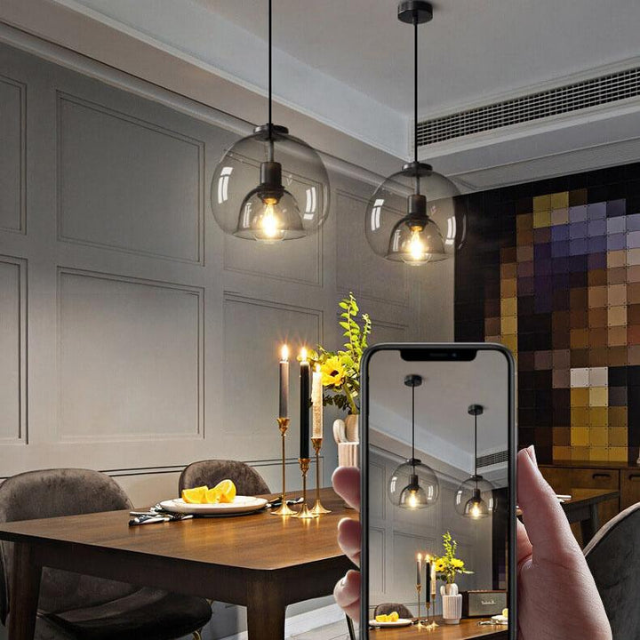 Lampa sufitowa Eliz – Szkło ręcznie dmuchane z nowoczesną elegancją, regulowana wysokość