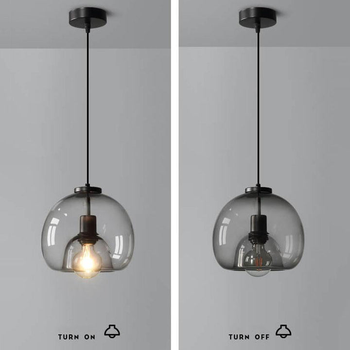 Lampa sufitowa Eliz – Szkło ręcznie dmuchane z nowoczesną elegancją, regulowana wysokość