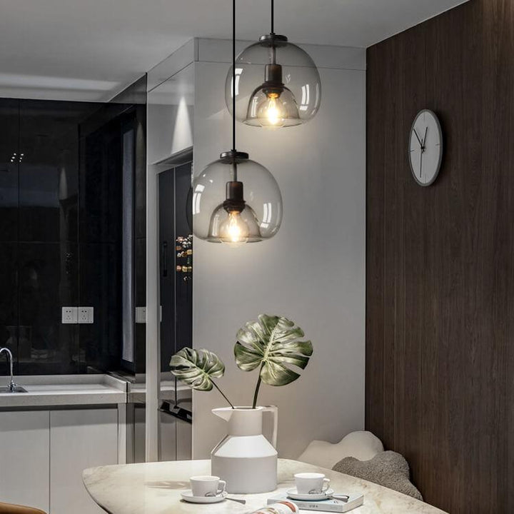 Lampa sufitowa Eliz – Szkło ręcznie dmuchane z nowoczesną elegancją, regulowana wysokość