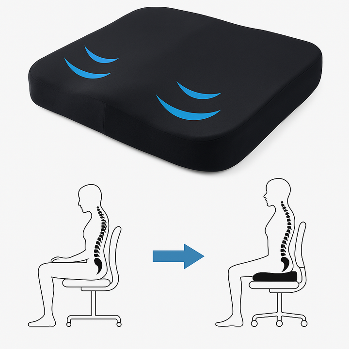 Ergonomiczna Poduszka Siedząca – Ulga dla Kości Ogonowej i Bólu Pleców