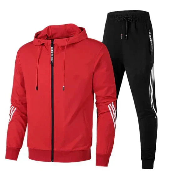 Męski Strój Treningowy Nowoczesny Design Poliester Elastan