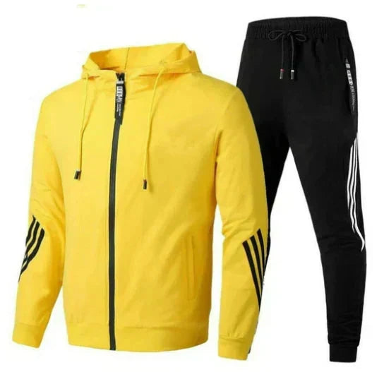 Męski Strój Treningowy Nowoczesny Design Poliester Elastan