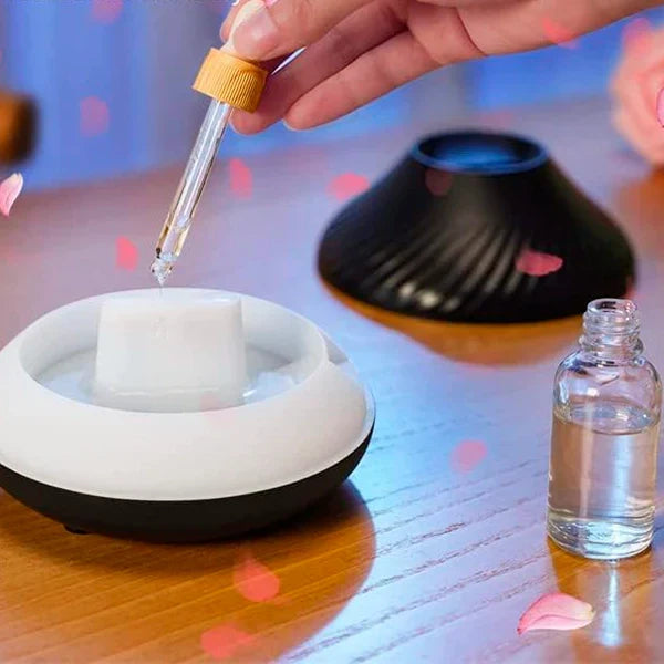 Aromadiffuzor z efektem płomienia z oczyszczaczem powietrza