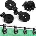 Klamry do siatki ogrodowej - Mocne elementy mocujące do zabezpieczania osłon roślin i siatek