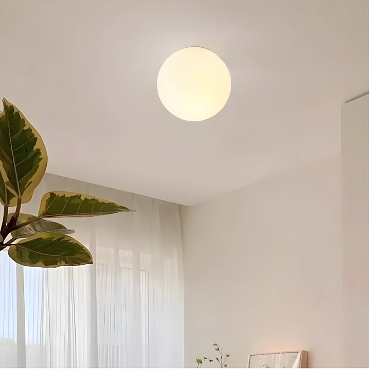 Okrągła Szklana Lampa Ścienna – Nowoczesna Lampa LED do Salonu lub Przedpokoju