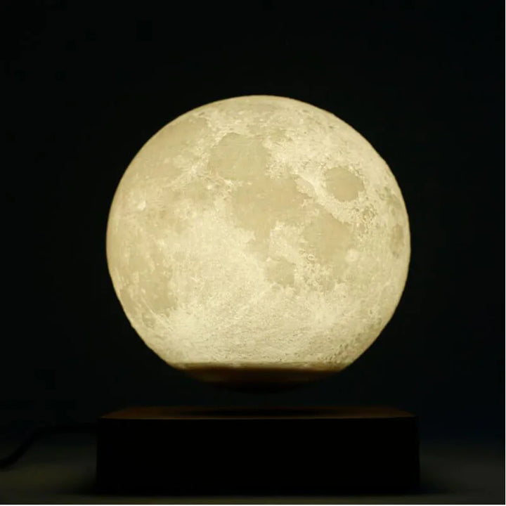 LunaGlow Lampa Księżycowa – Latająca Lampa LED 3D z Magnetycznym Designem Levitacyjnym