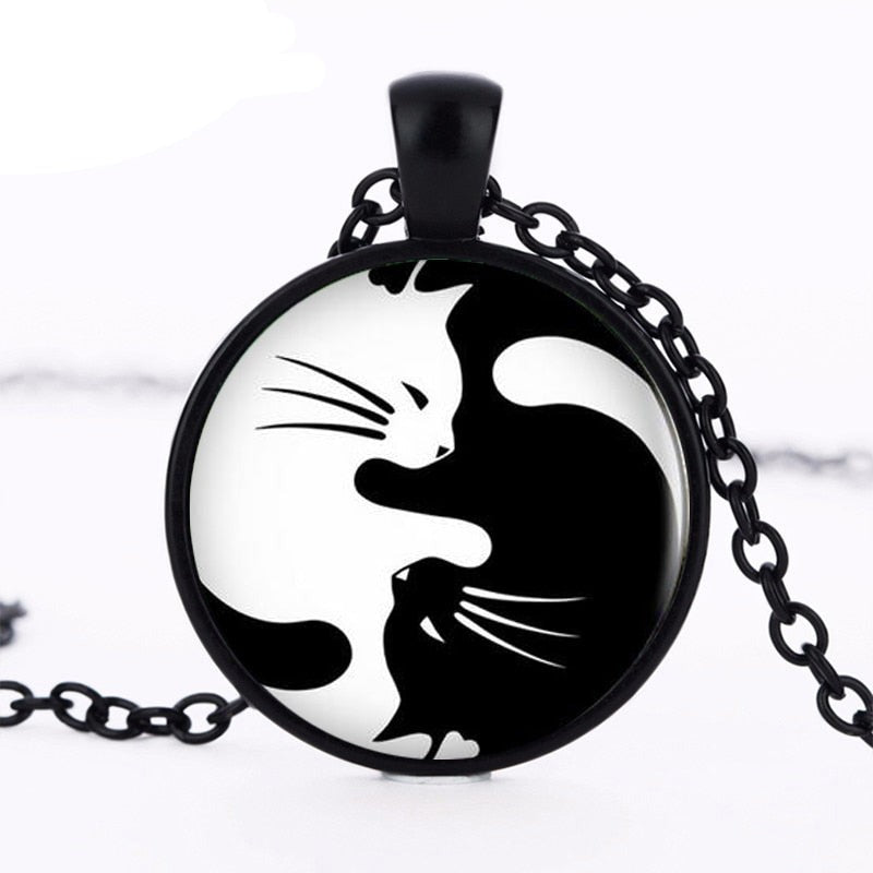 Naszyjnik Cat Yingyang