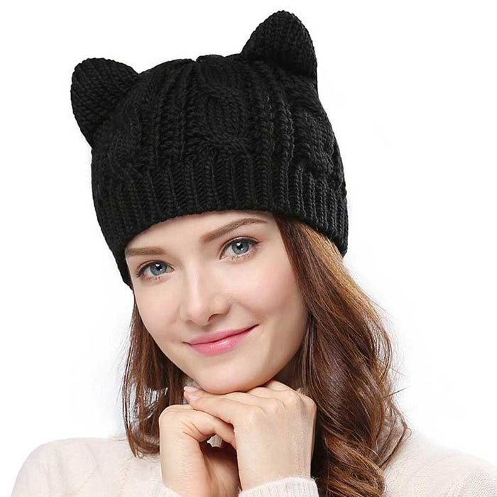 Czapka z uszami kota