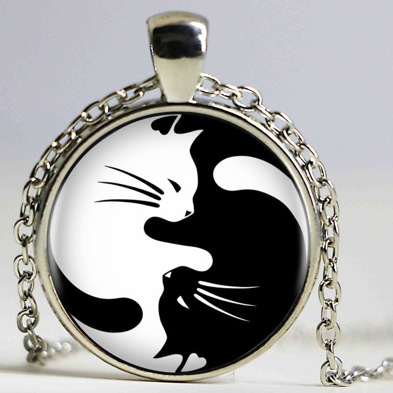 Naszyjnik Cat Yingyang