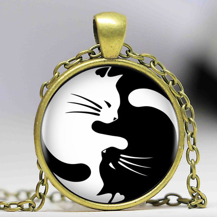 Naszyjnik Cat Yingyang