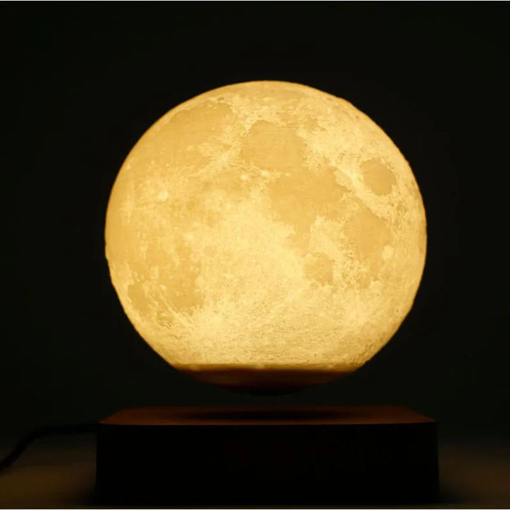 LunaGlow Lampa Księżycowa – Latająca Lampa LED 3D z Magnetycznym Designem Levitacyjnym