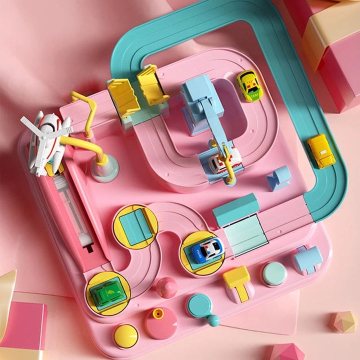 Tor Wyścigowy Puzzli Zabawka Edukacyjna