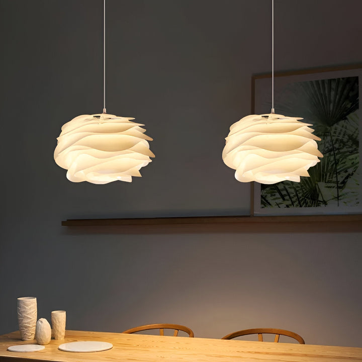 Lampa sufitowa Aurora – Elegancki zwis PVC w kwiatowym wzorze