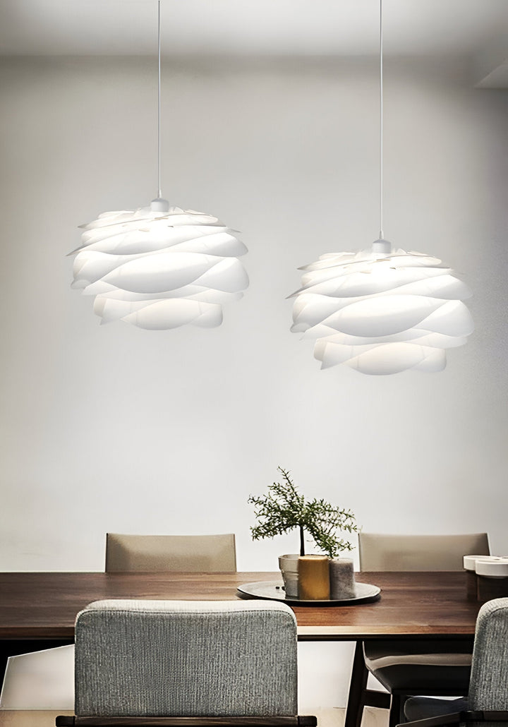 Lampa sufitowa Aurora – Elegancki zwis PVC w kwiatowym wzorze