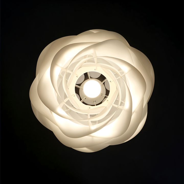 Lampa sufitowa Aurora – Elegancki zwis PVC w kwiatowym wzorze