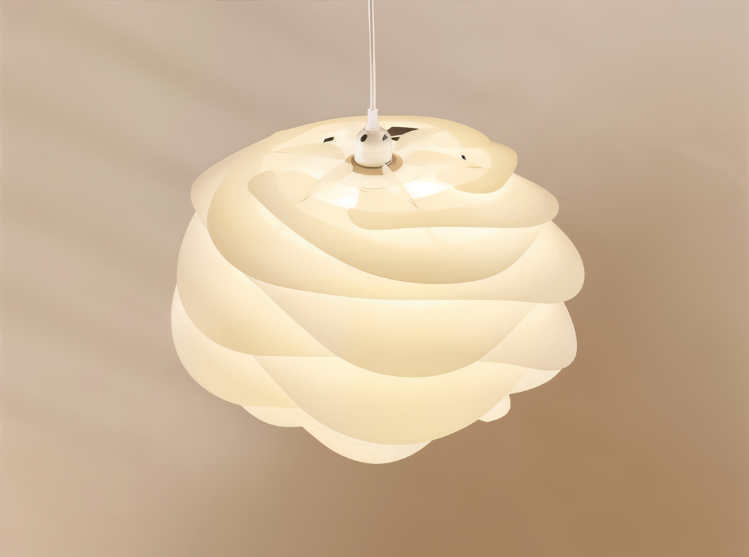 Lampa sufitowa Aurora – Elegancki zwis PVC w kwiatowym wzorze