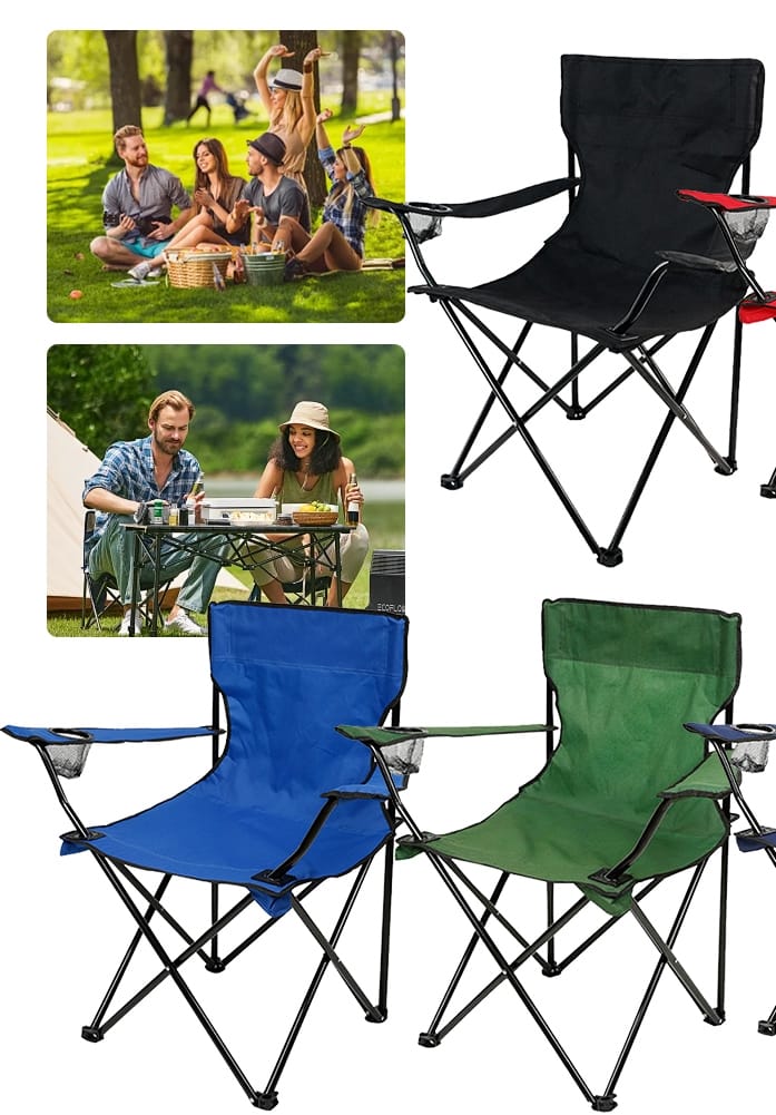 OutdoorComfort - Ultralekki składany fotel kempingowy