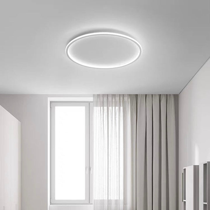 Ultra-cienka nowoczesna lampa sufitowa | LED do niskich sufitów | Okrągła i ściemniana