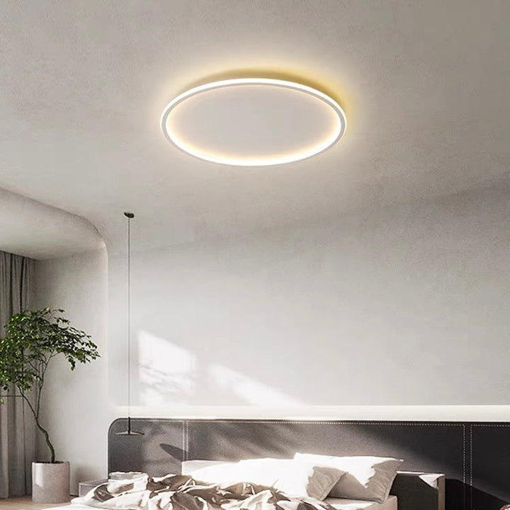Ultra-cienka nowoczesna lampa sufitowa | LED do niskich sufitów | Okrągła i ściemniana