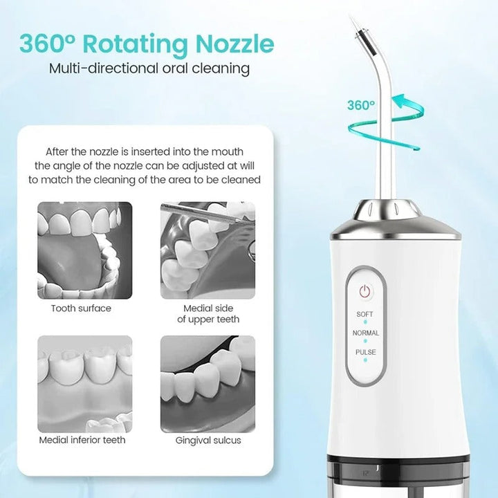 Bezprzewodowy Irrigator do Zębów – Przenośny Ładowany Oral Irrigator do Głębokiego Czyszczenia