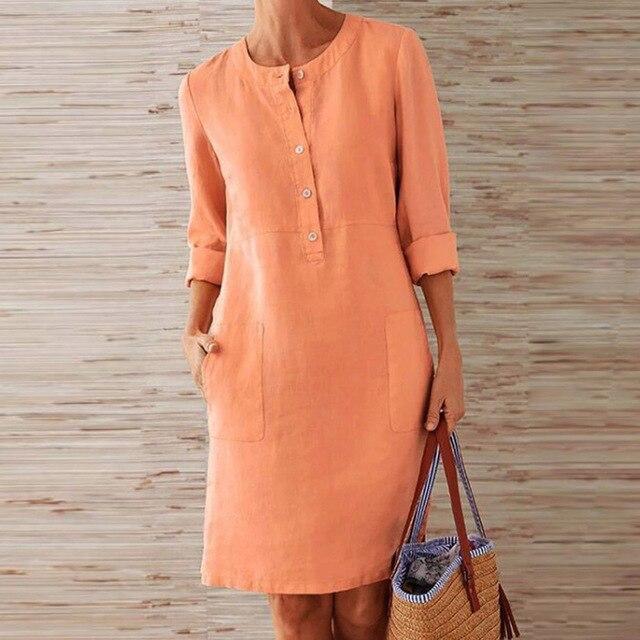 Sukienka Midi Letnia Lekki Materiał - Sukienka na Midsommar Gościa Weselnego Elegancka