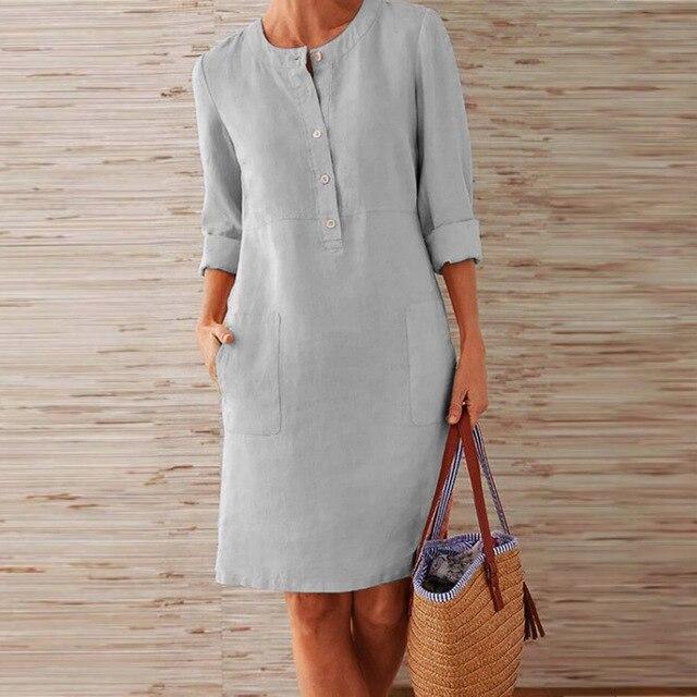 Sukienka Midi Letnia Lekki Materiał - Sukienka na Midsommar Gościa Weselnego Elegancka