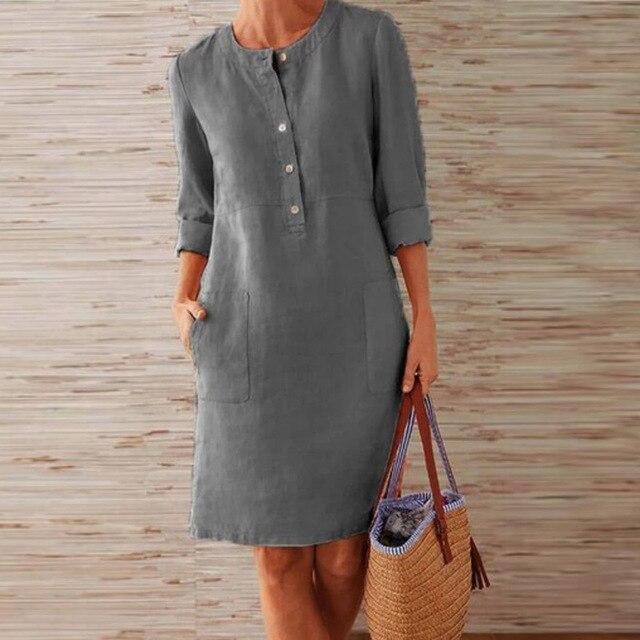 Sukienka Midi Letnia Lekki Materiał - Sukienka na Midsommar Gościa Weselnego Elegancka