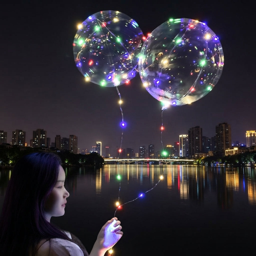 LED balony – Wielokrotnego użytku dekoracja na imprezy, urodziny i wesela (10 sztuk)