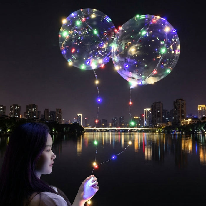 LED balony – Wielokrotnego użytku dekoracja na imprezy, urodziny i wesela (10 sztuk)