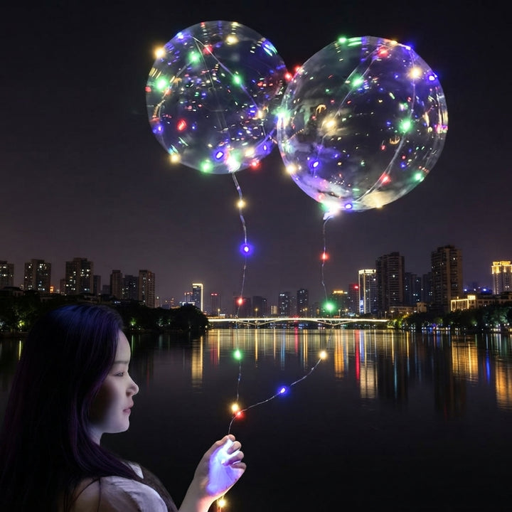 LED balony – Wielokrotnego użytku dekoracja na imprezy, urodziny i wesela (10 sztuk)
