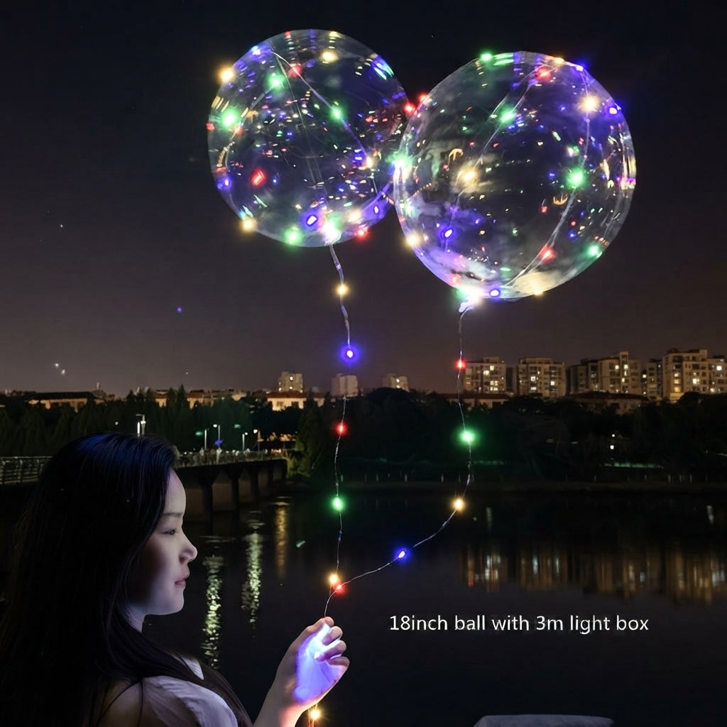 LED balony – Wielokrotnego użytku dekoracja na imprezy, urodziny i wesela (10 sztuk)