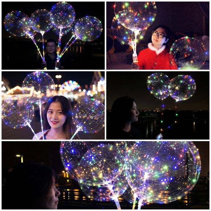 LED balony – Wielokrotnego użytku dekoracja na imprezy, urodziny i wesela (10 sztuk)