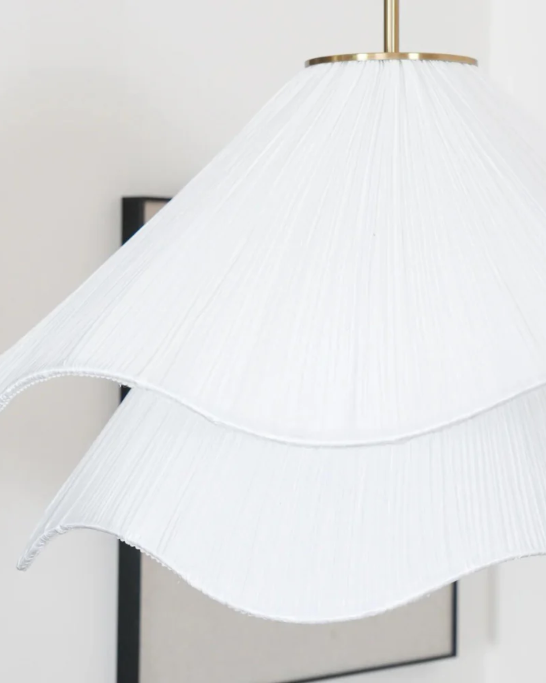 Lampa Wisząca Soft Bloom | 16″–20″ Lampa Tekstylna | Rzeźbiarska Atmosfera