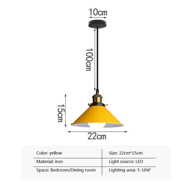 Industrialna Elegancja - LED Rogowa Lampa Wisząca