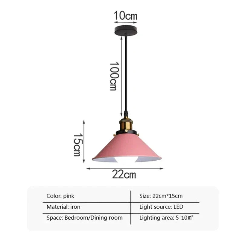 Industrialna Elegancja - LED Rogowa Lampa Wisząca