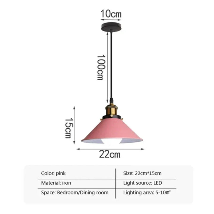 Industrialna Elegancja - LED Rogowa Lampa Wisząca