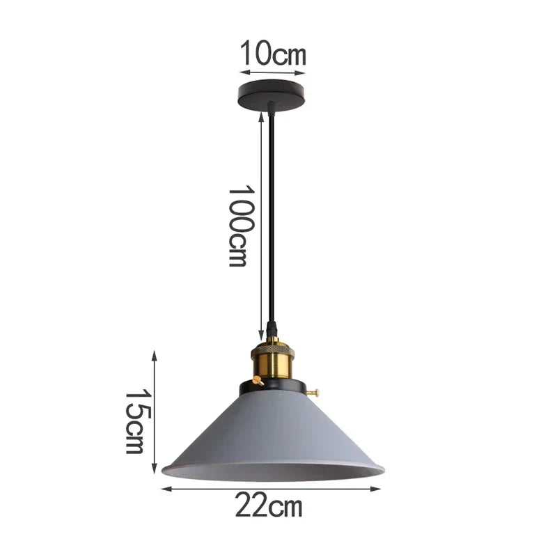 Industrialna Elegancja - LED Rogowa Lampa Wisząca