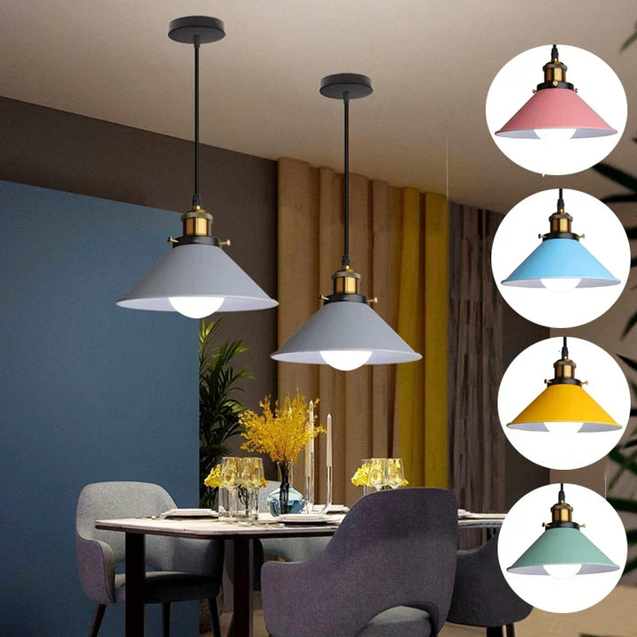 Industrialna Elegancja - LED Rogowa Lampa Wisząca