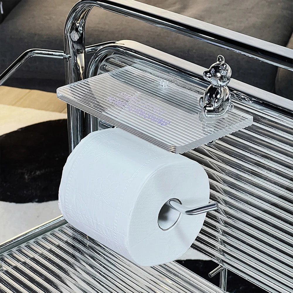 Carvallo Luxe – Stylowy Uchwyt na Papier Toaletowy z Praktyczną Półką