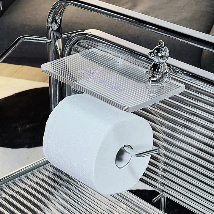 Carvallo Luxe – Stylowy Uchwyt na Papier Toaletowy z Praktyczną Półką