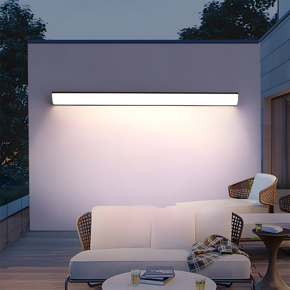 Zewnętrzna Lampa LED na Ścianę | 23.6–59 x 2 cale | Minimalistyczny Aluminium i PVC | Wodoodporność IP65 | Oszczędna Lampa | Brick by Brick