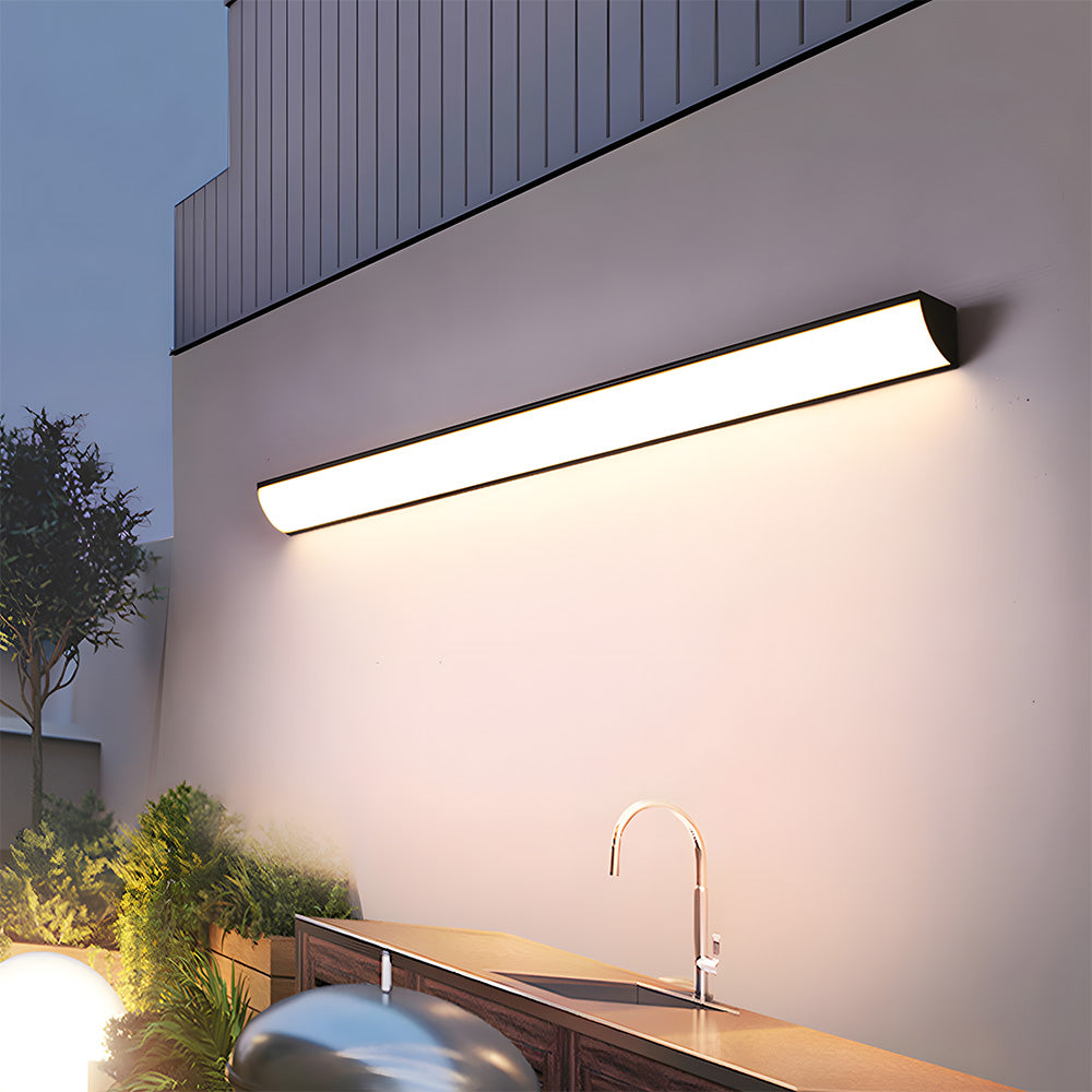 Zewnętrzna Lampa LED na Ścianę | 23.6–59 x 2 cale | Minimalistyczny Aluminium i PVC | Wodoodporność IP65 | Oszczędna Lampa | Brick by Brick