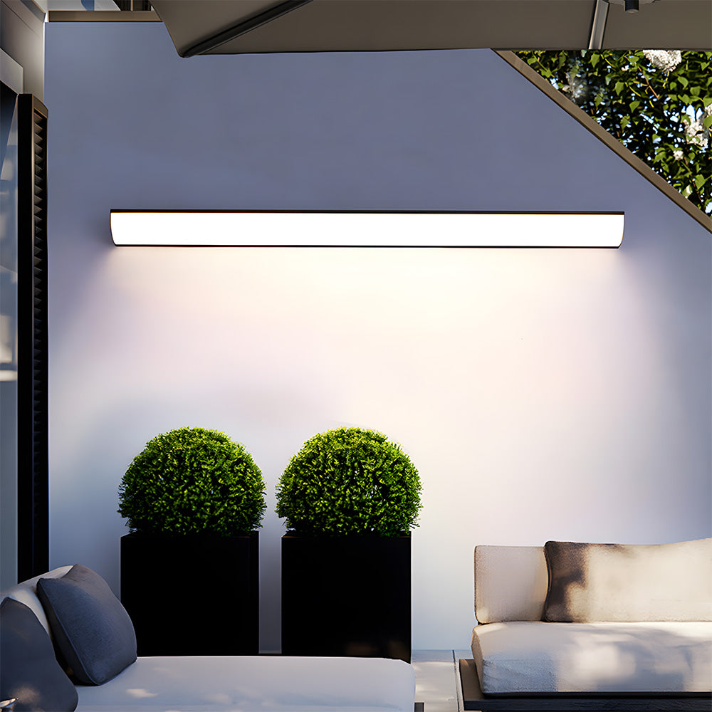 Zewnętrzna Lampa LED na Ścianę | 23.6–59 x 2 cale | Minimalistyczny Aluminium i PVC | Wodoodporność IP65 | Oszczędna Lampa | Brick by Brick
