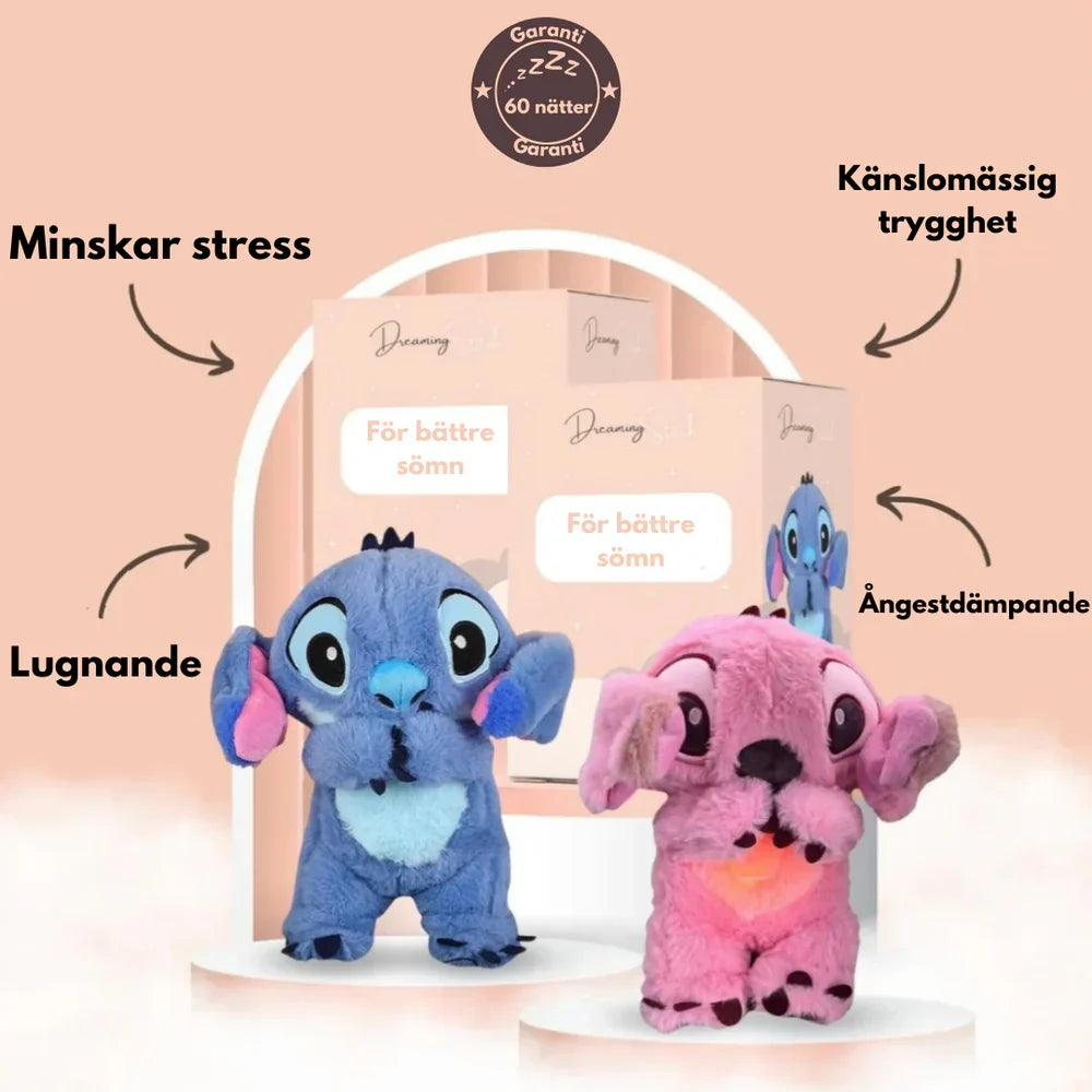 Trendujący Koala i Stitch z kojącym oddechem i muzyką