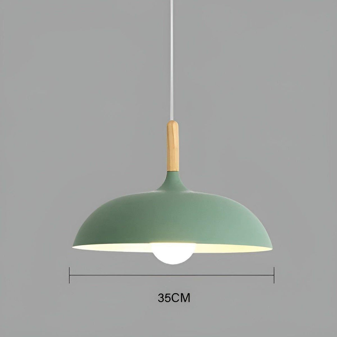 Lampa wisząca z dębu – Minimalistyczne oświetlenie sufitowe w skandynawskim stylu