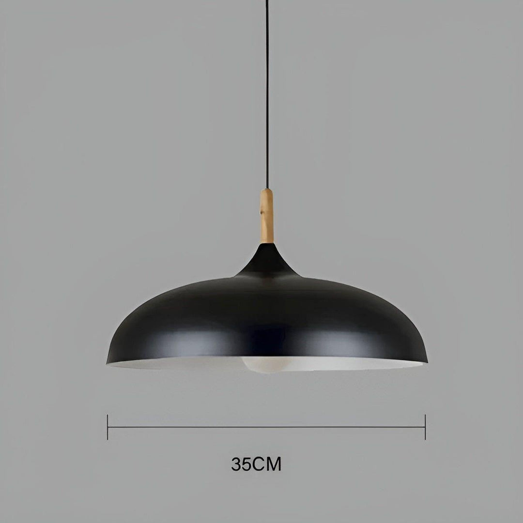 Lampa wisząca z dębu – Minimalistyczne oświetlenie sufitowe w skandynawskim stylu