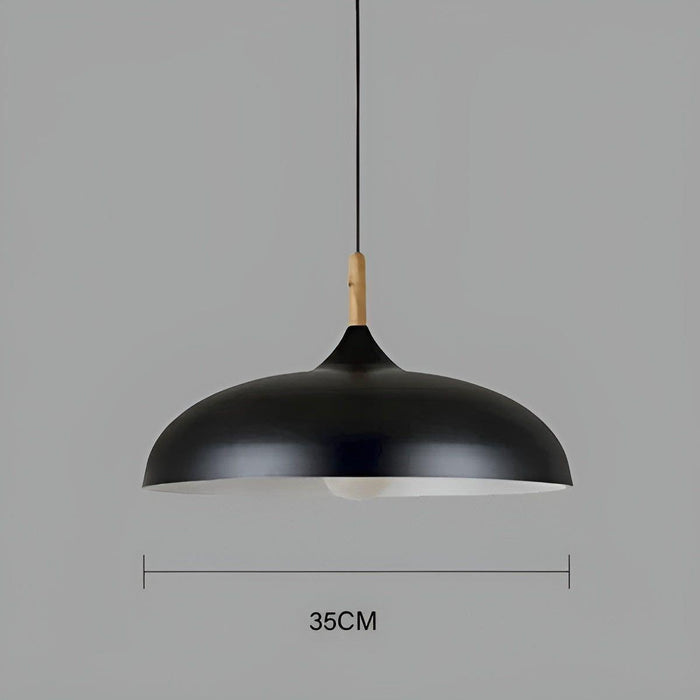 Lampa wisząca z dębu – Minimalistyczne oświetlenie sufitowe w skandynawskim stylu