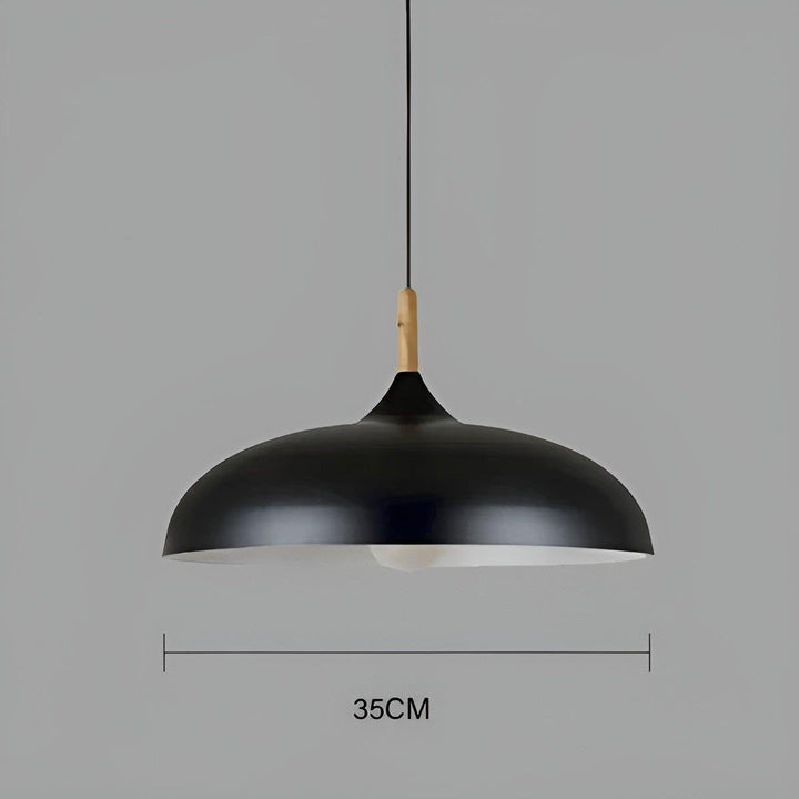 Lampa wisząca z dębu – Minimalistyczne oświetlenie sufitowe w skandynawskim stylu