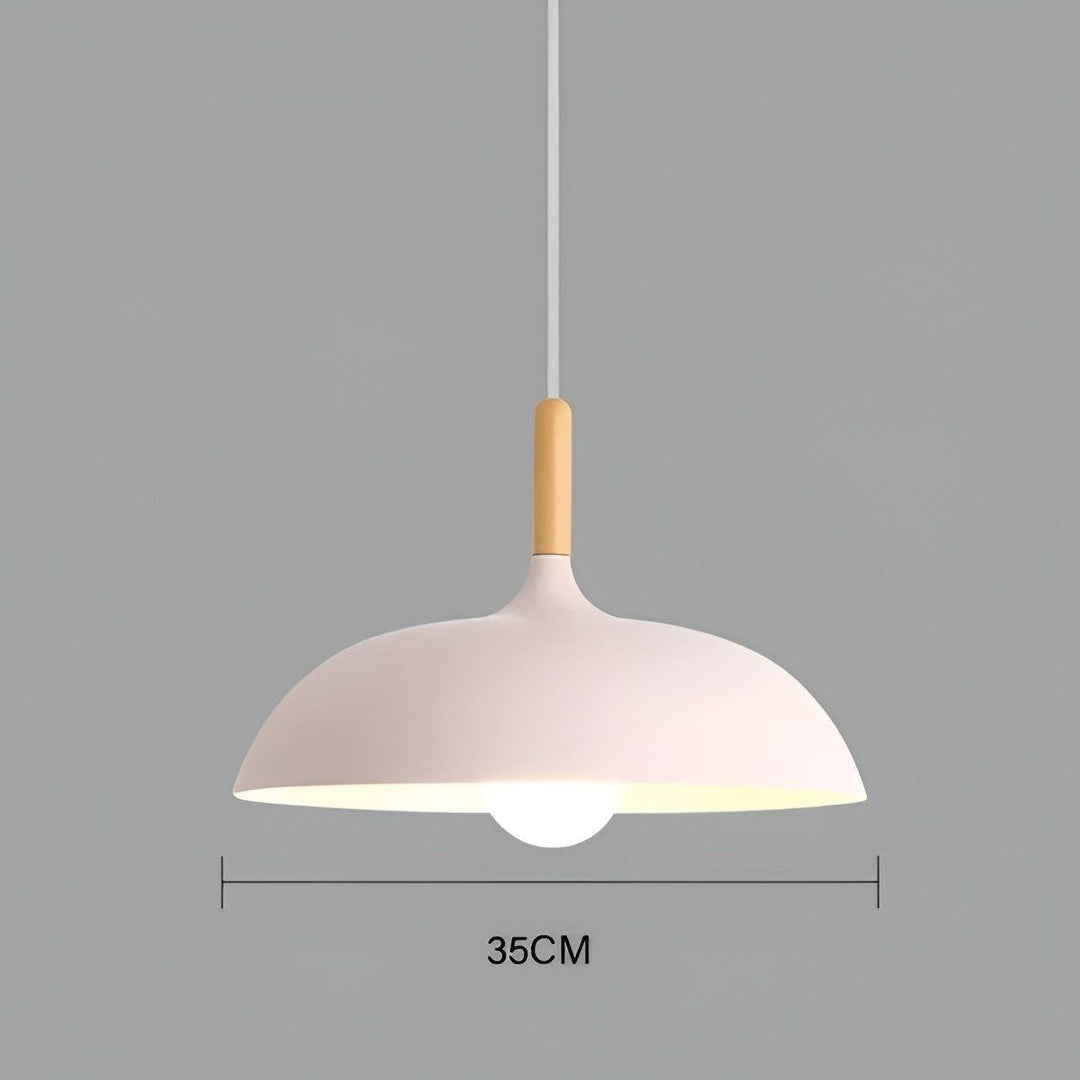 Lampa wisząca z dębu – Minimalistyczne oświetlenie sufitowe w skandynawskim stylu