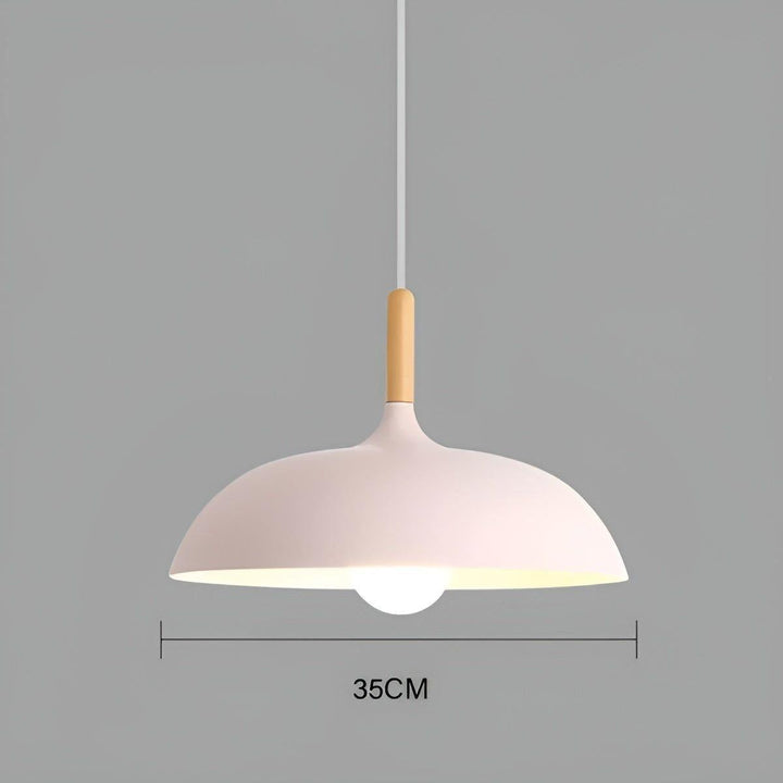 Lampa wisząca z dębu – Minimalistyczne oświetlenie sufitowe w skandynawskim stylu